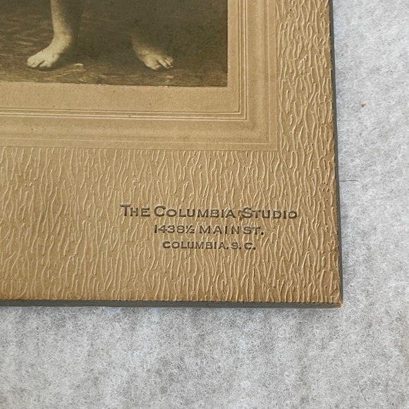 Antique Little Girl’s Apron With Photo of Original Owner Wearing It - Picture 3 of 16